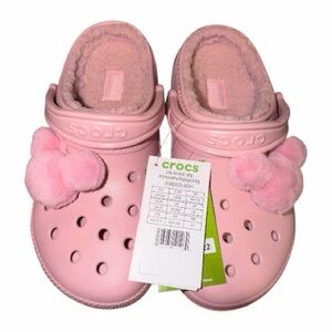 CROCS Pink Disney Fuzzy Lined Clogs